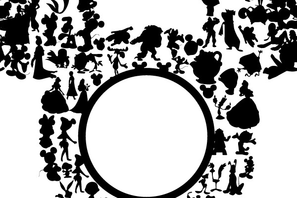 Disney Silhouette Celebration: A Magical Assembly of Characters