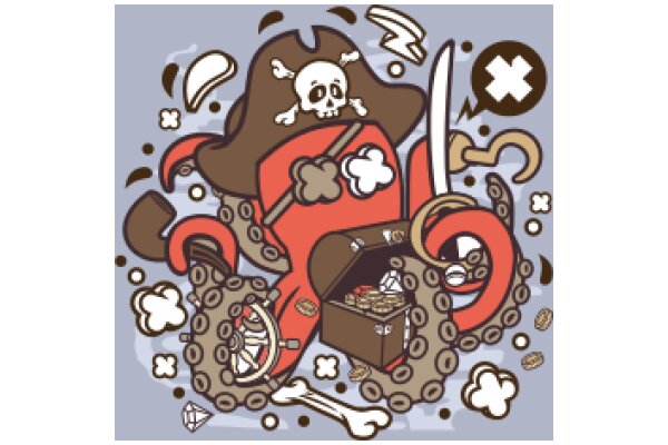 Pirate's Treasure: A Comic Illustration