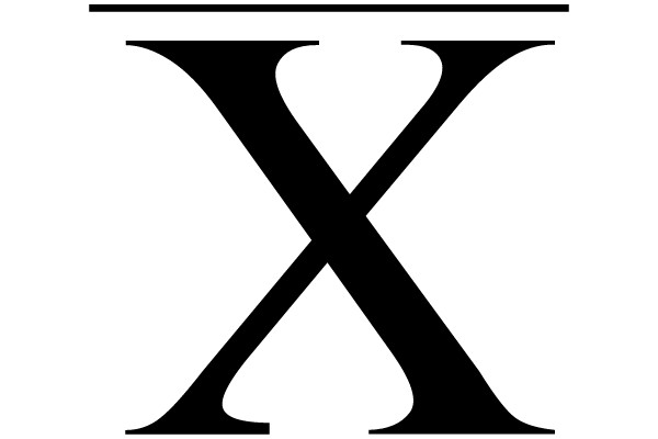 Large Black X Symbol