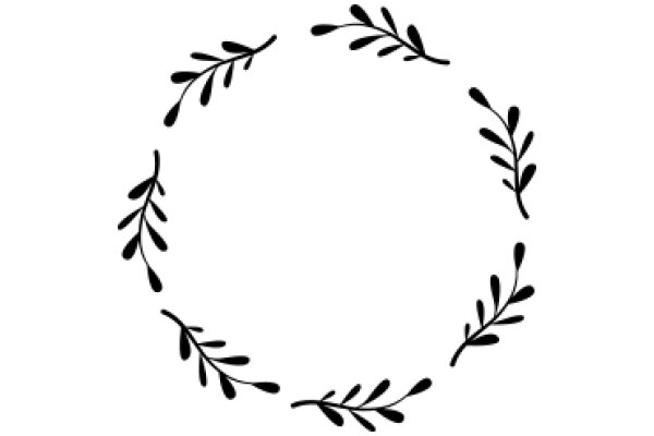 Elegant Black Floral Design