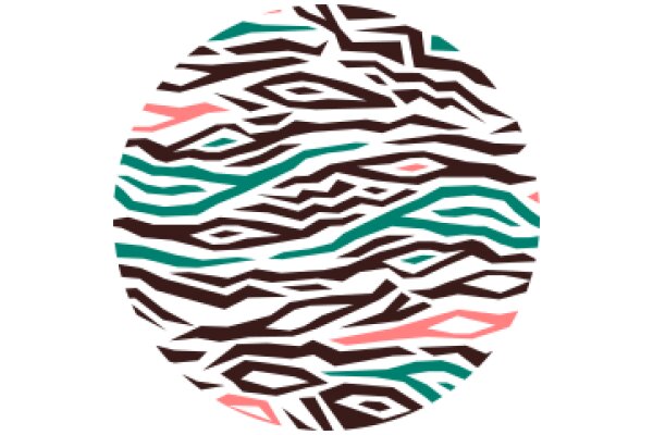 Vibrant Zebra Pattern: A Symphony of Colors and Shapes