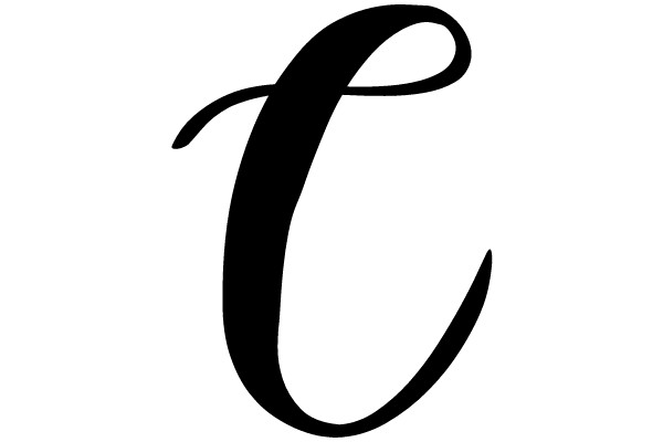 Elegant Serif Typeface Letter 'C'