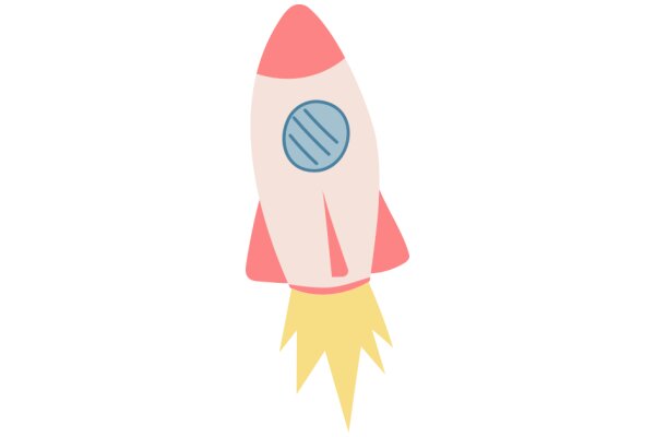 A Vibrant Illustration of a Space Rocket