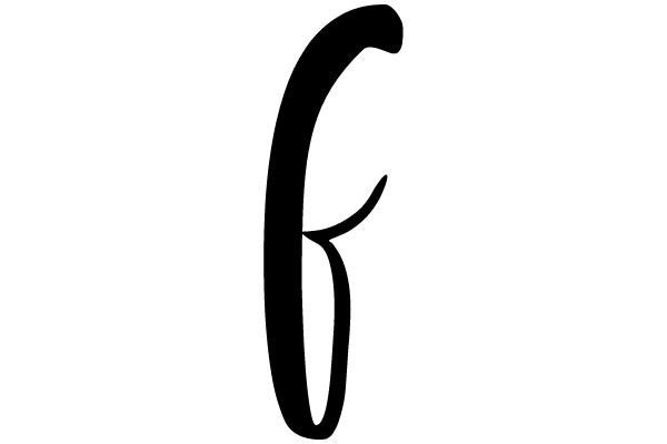 Black Curved Letter G