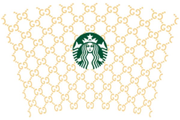 Starbucks Logo Embedded in a Pattern of Gs