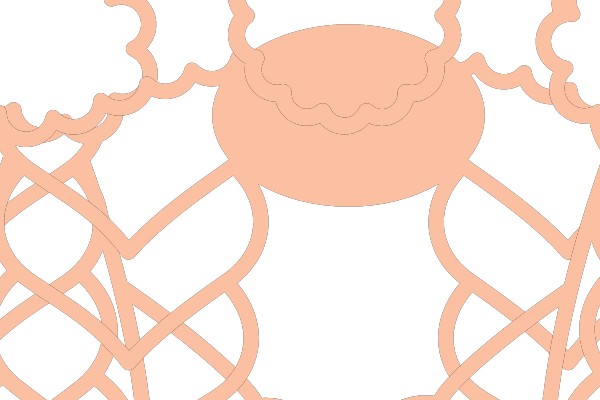 A Festive Christmas Character: A Pink Santa Claus with a Heart-Shaped Hat and a Bow Tie