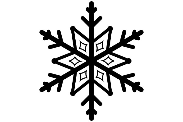 Symmetrical Snowflake Design