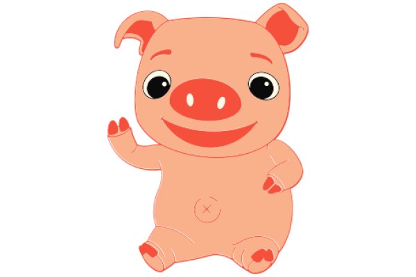 A Friendly Piggy Emoji: A Delightful Cartoon Character