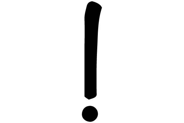 Exclamation Mark Silhouette