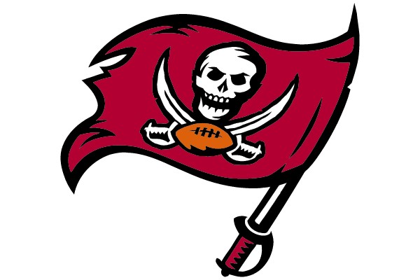 Pirate Flag Football Team Logo