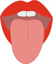 A Red Lip Icon: A Graphic Representation of a Mouth