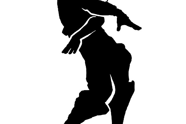 Silhouette of a Soldier Charging