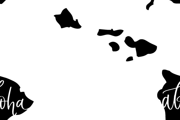 Hawaii Aloha Map