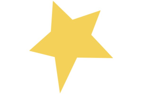 Simplistic Yellow Star Icon