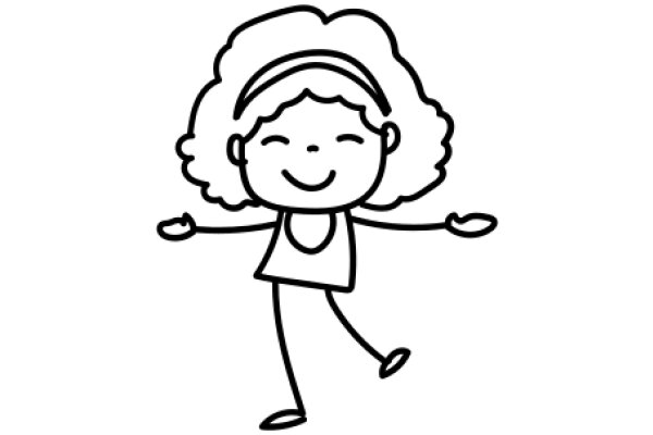 A Joyful Cartoon Character