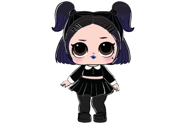 Digital Illustration of a Chibi Character