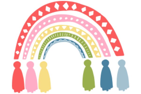 A Rainbow of Diversity: A Colorful Illustration of Inclusivity and Unity
