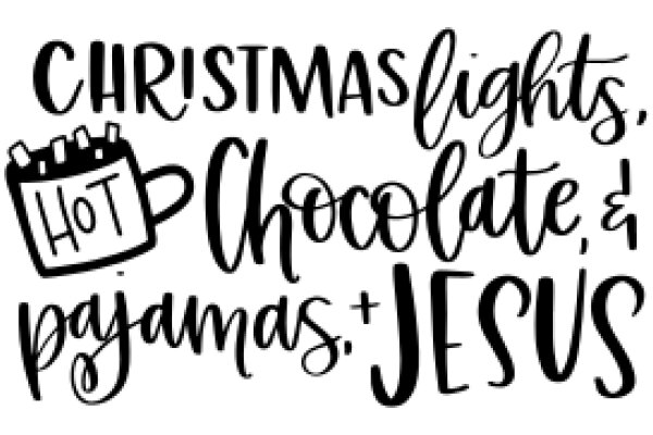 Holiday Cheer: A Festive Quote with a Cup of Cocoa and a Cozy Pajama Set