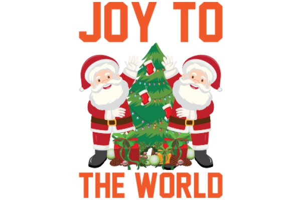 Joy to the World: A Festive Illustration Celebrating Christmas and the Spirit of Giving