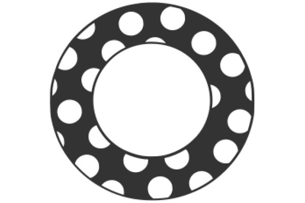 A Solid Circle on a White Background