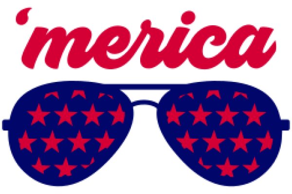 Stylish 'America' Sunglasses with a Patriotic Twist