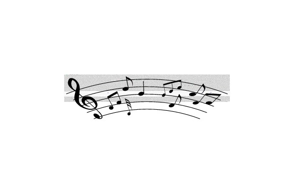 Musical Notation with Notes and Staves