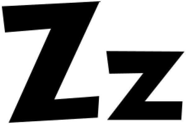 Simplistic Typography: The Letter 'Z' in a Stylized Font