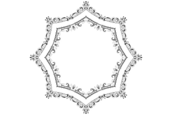 Elegant Decorative Artwork: A Detailed Design