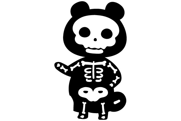 Halloween Teddy Bear Skeleton