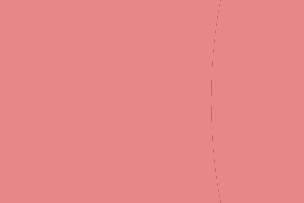 A Simple, Flat Design of a Pink Oval with a Cloud-like Symbol Inside