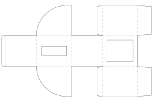A Simple Line Drawing of a Rectangular Shape