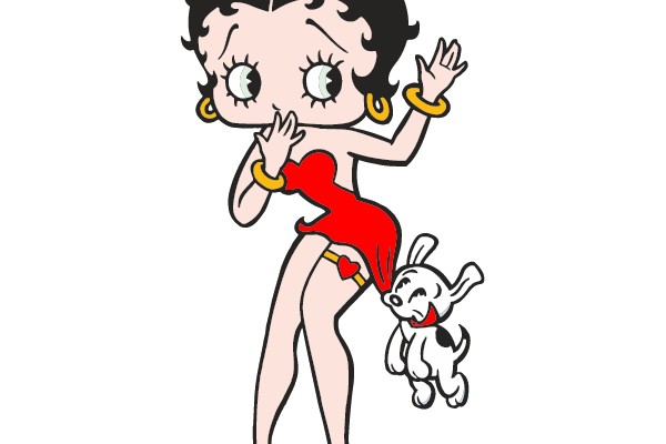 Betty Boop with Pudgy the Rabbit