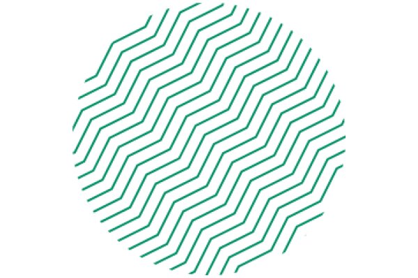 Stylized Abstract Pattern with a Green and White Color Scheme
