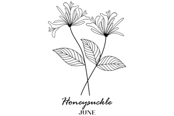 Honeysuckle June: A Floral Illustration