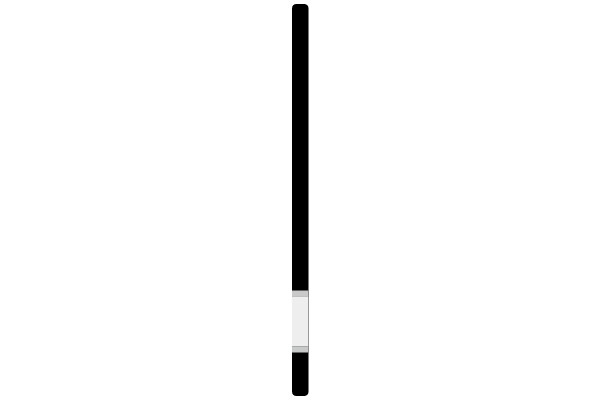 A Vertical Photo of a Blackboard with a White Stripe