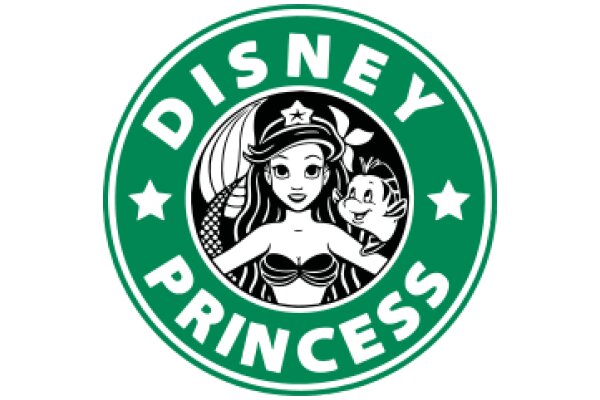 Disney Princess Logo with Starbucks Design