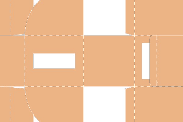 Three-Dimensional Geometric Cutout Pattern