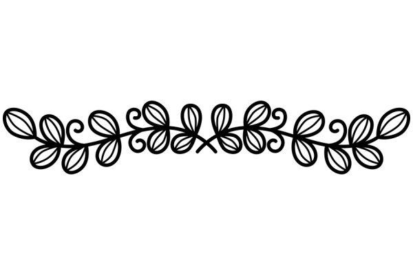 Elegant Black Floral Border Design