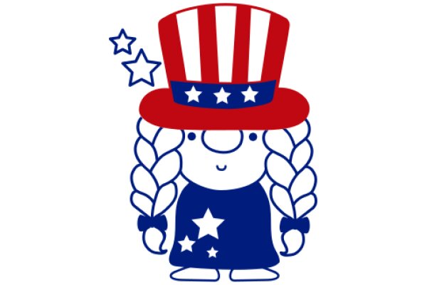Celebrating American Spirit: A Vivid Illustration of the American Flag Hat and Stars