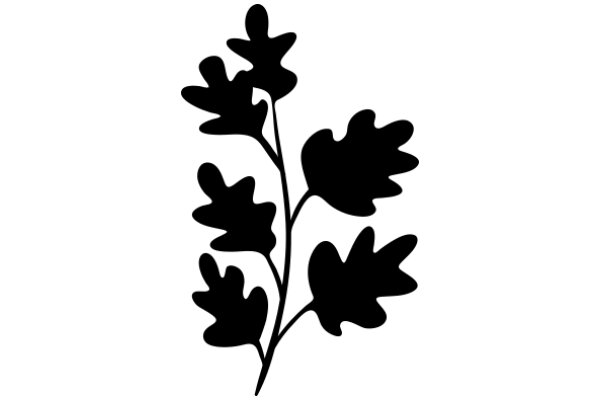 Silhouette of a Tree with Leaves