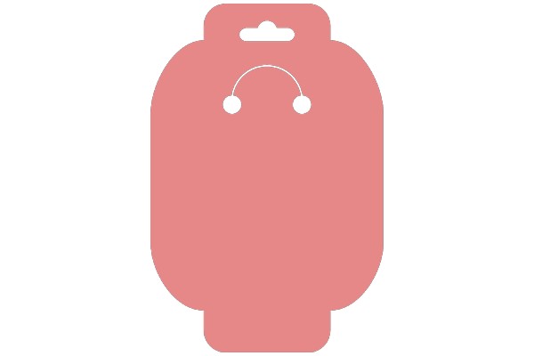 A Simple, Flat Design of a Pink Bag with a Handle and a Drawstring