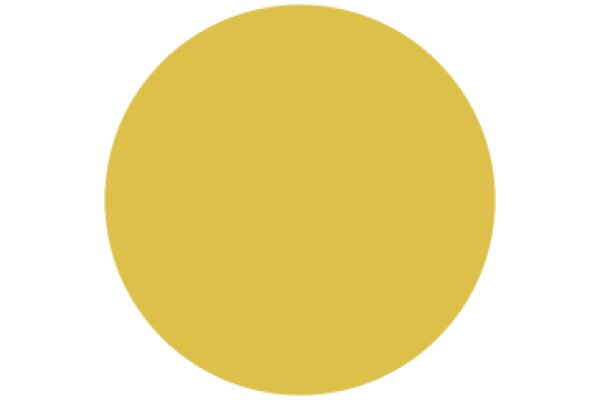 A Solid Circle in a Solid Yellow Background
