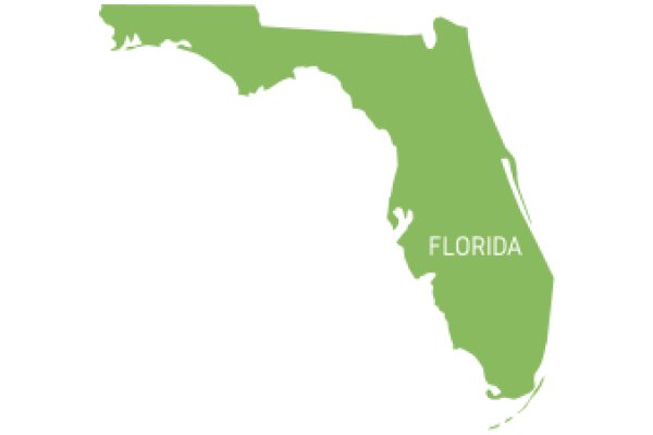 Florida State Map with the Word 'Florida' on It