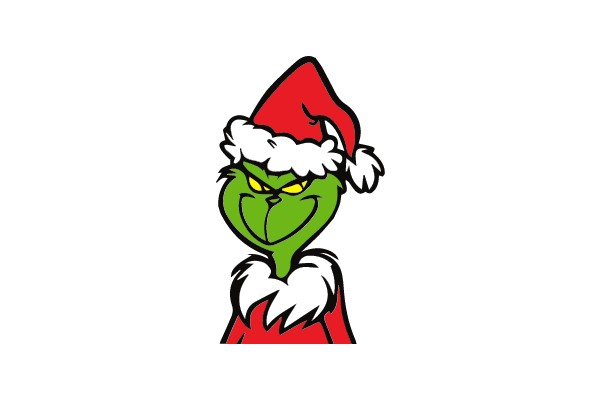 Grinch in Santa Hat