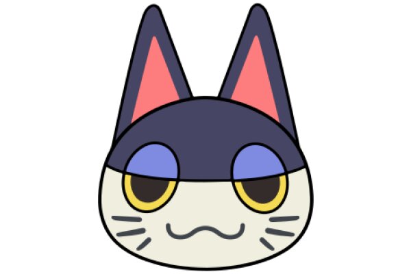 A Whimsical Cartoon Cat with a Smile