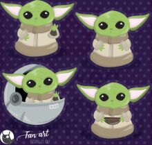 A Collection of Adorable, Star Wars-Inspired Ewoks in Various Poses and Styles