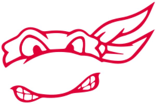A Playful Red and White Logo for a Brand or Character
