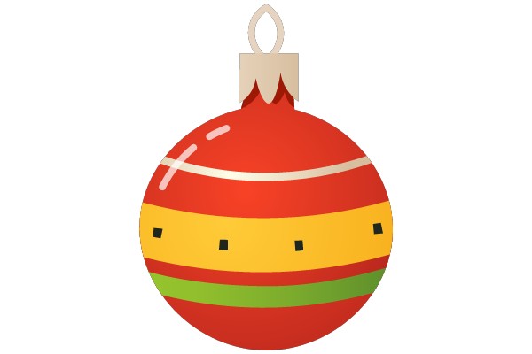Colorful Christmas Ornament Clip Art