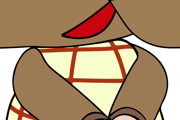 Joyful Elephant: A Cartoon Character in Mid-Dance