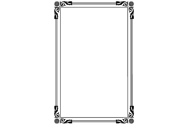 Ornate Vintage Frame with Flourish Design